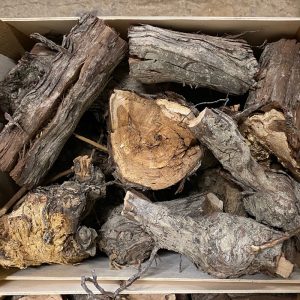 Caja de leña de cepa de vid (24 litros)